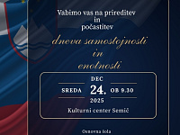 Vabilo dan samostojnosti in enotnosti